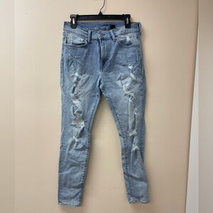 H&M men’s denim skinny rip jean size 32